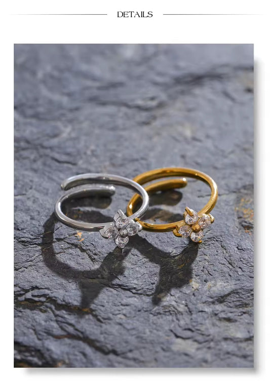 Flower Adjustable Ring