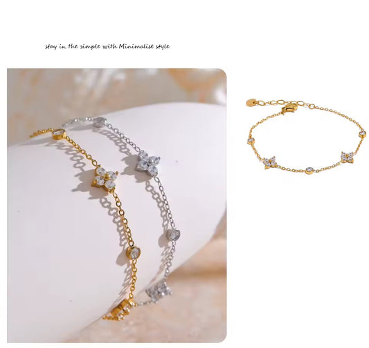 Gold Crystal Bracelet